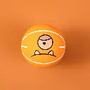 TOMARMON series rubber ball-9cm (orange)KQ-5716-2