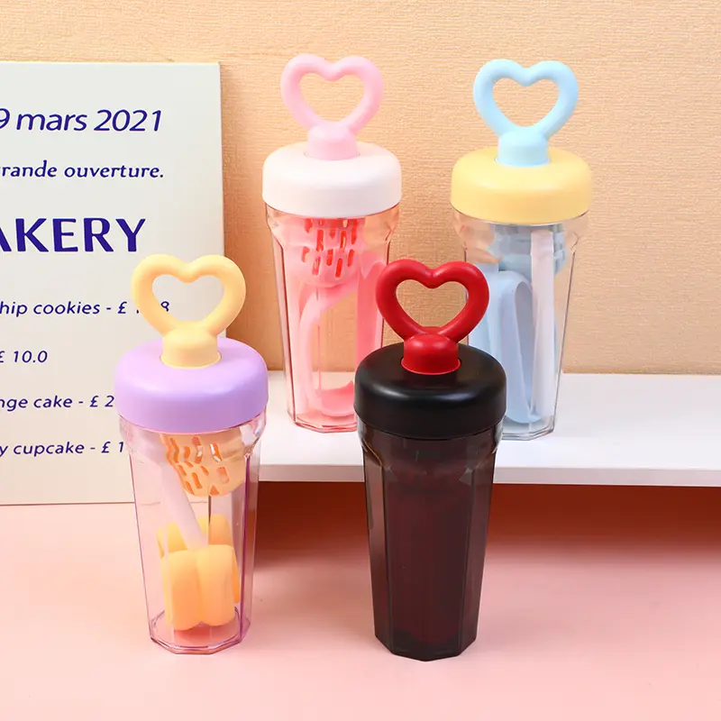 Love portable plastic cup-600ml