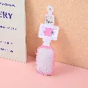 Colourful shining square airbag comb-pink